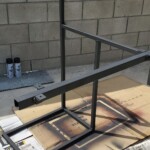 bed desk frame paint with attachments