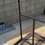 bed desk frame painted